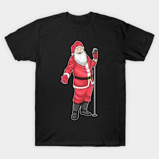 Santa Claus Christmas Singer T-Shirt